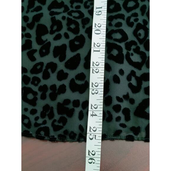 White House Black Market Halter Neck Top Wmn's Sz S Black Velvet Flocked Chiffon - Picture 11 of 16